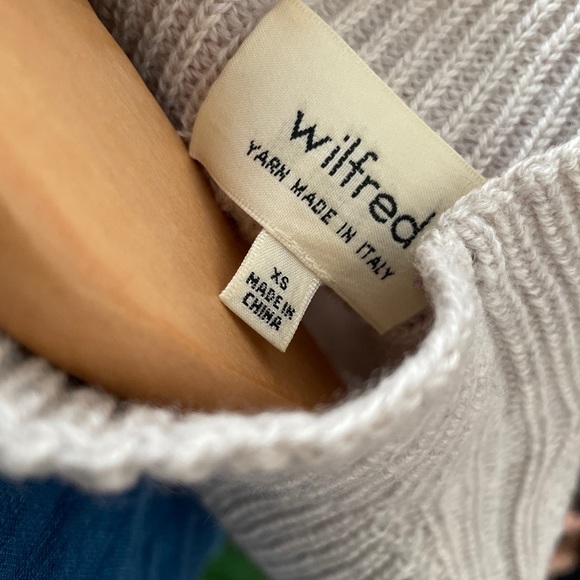 Wilfred Sleeveless Mock Neck Knit Wool Sweater - Picture 4 of 7